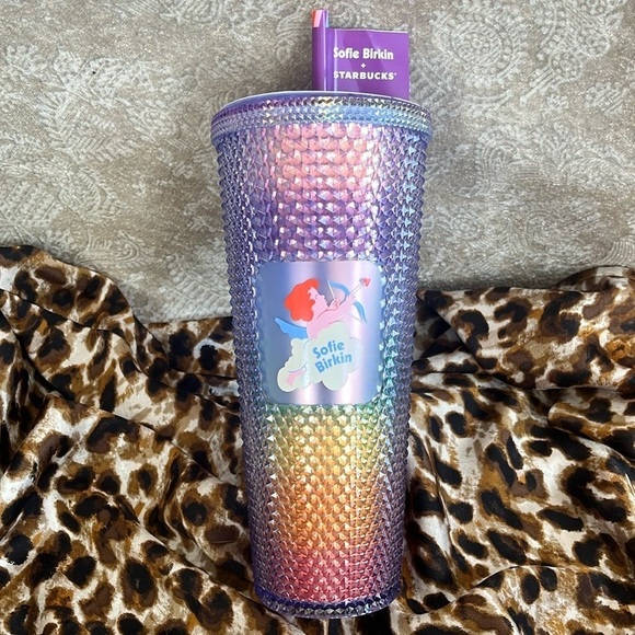 Brand New Starbucks x Sofie Birkin Iridescent Rainbow Studded 24oz Venti Tumbler - Picture 2 of 16